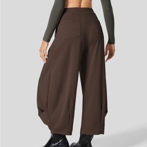 HALARA Ribbed High Waisted Plicated Harem Pants